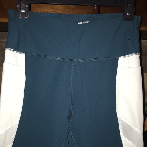 😬 Avia Dark Teal/White Exercise Pants size M (8-10) - Picture 2 of 7